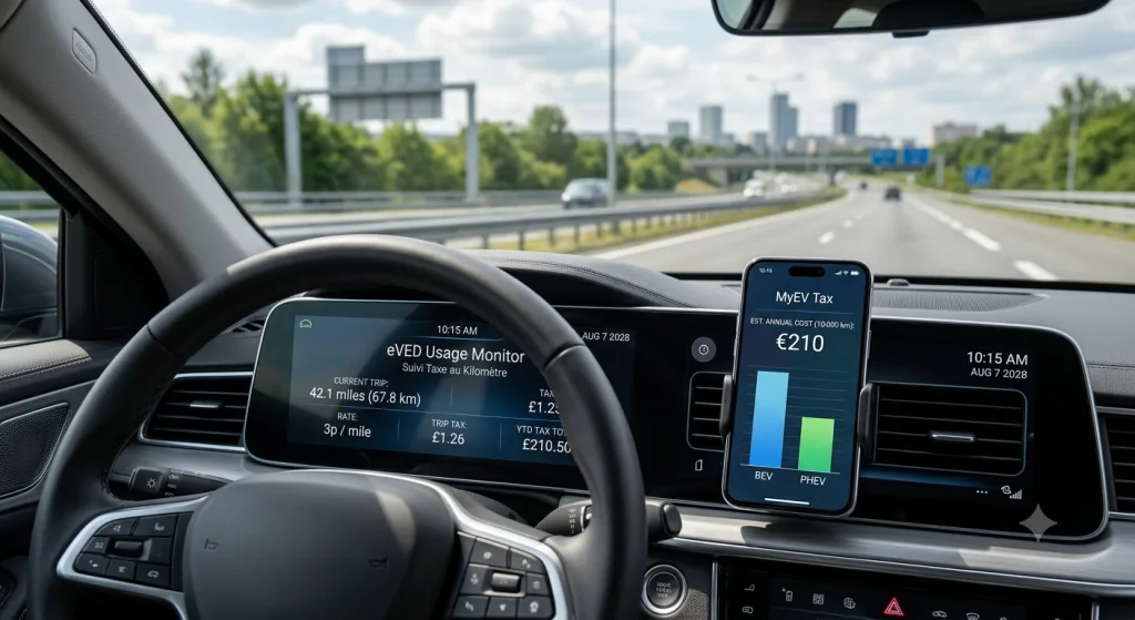 Voitures électriques taxées à chaque kilometre