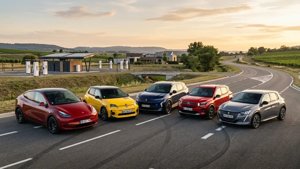 Top 5 voitures électriques les plus vendues en France 2026